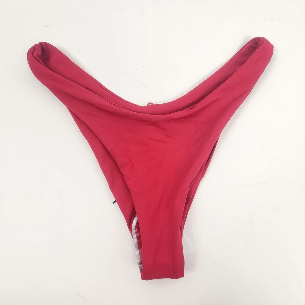 L*Space Cabana Bikini Bitsy Bottom in Lipstick Red Size XS NWOT